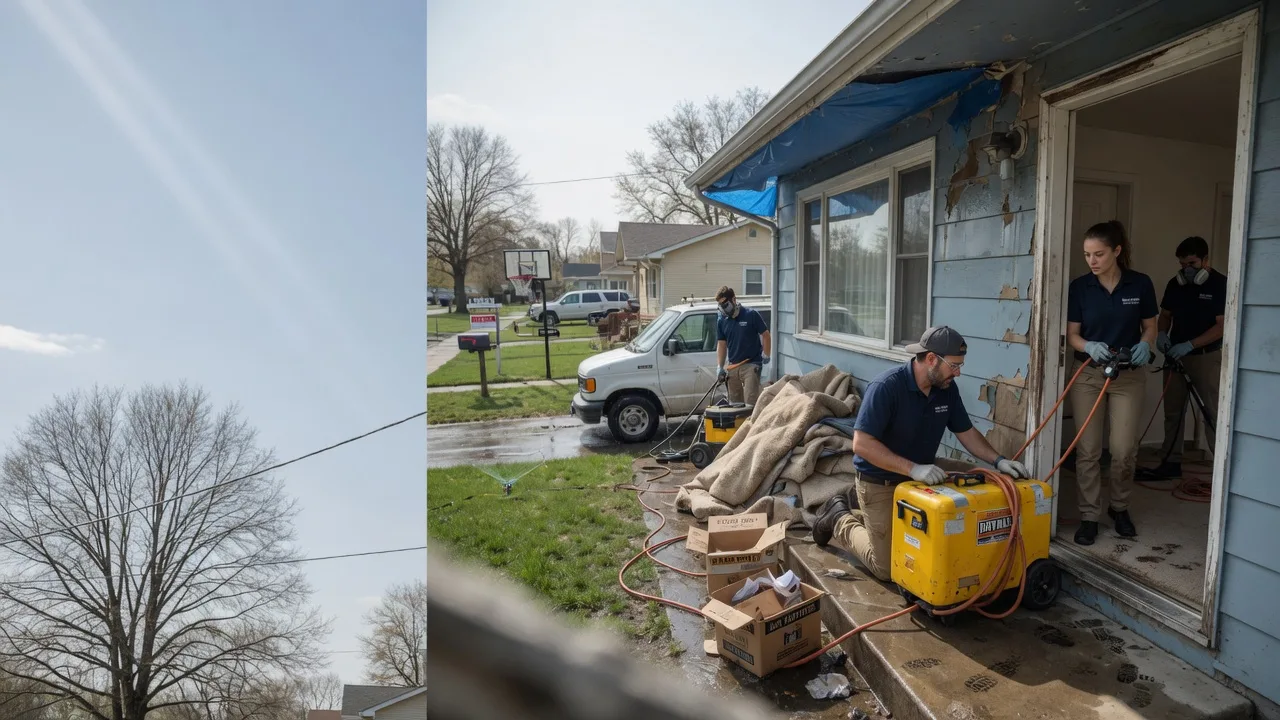 Basement Flood Cleanup in Hettick, IL near me